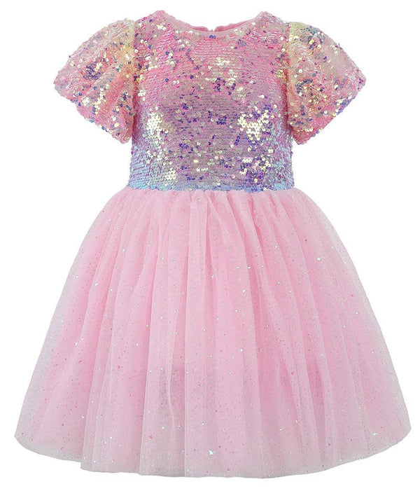 Ombre Sequin Tulle Dress