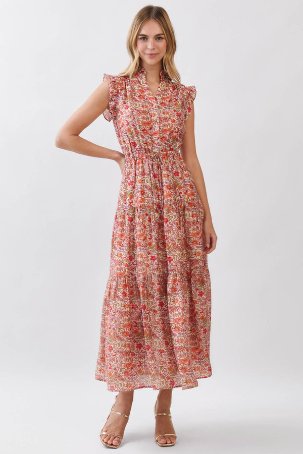 Floral Tiered Maxi Dress