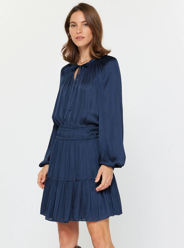 Studded Detail Mini Dress