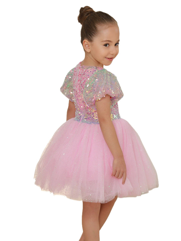 Ombre Sequin Tulle Dress