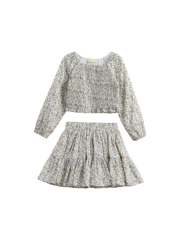 Wildflower Dream Long Sleeve Floral Smocked Set