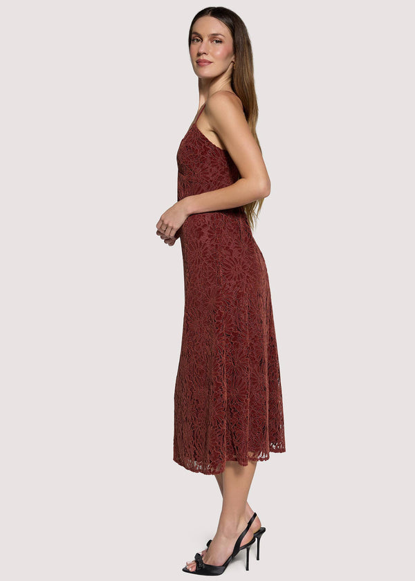 Merlot Whisper Midi Dress