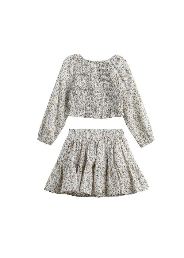 Wildflower Dream Long Sleeve Floral Smocked Set