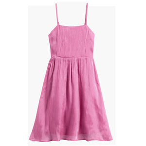 Shimmer Crinkle Babydoll Party Dress