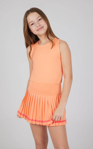 Girls Lux Tank and Pleated Tennis Skirt - Set