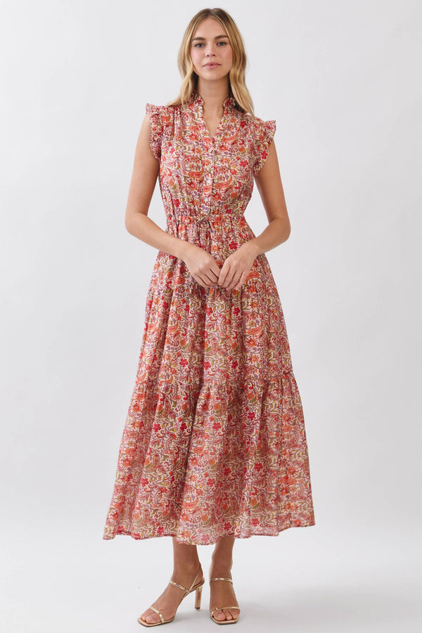 Floral Tiered Maxi Dress