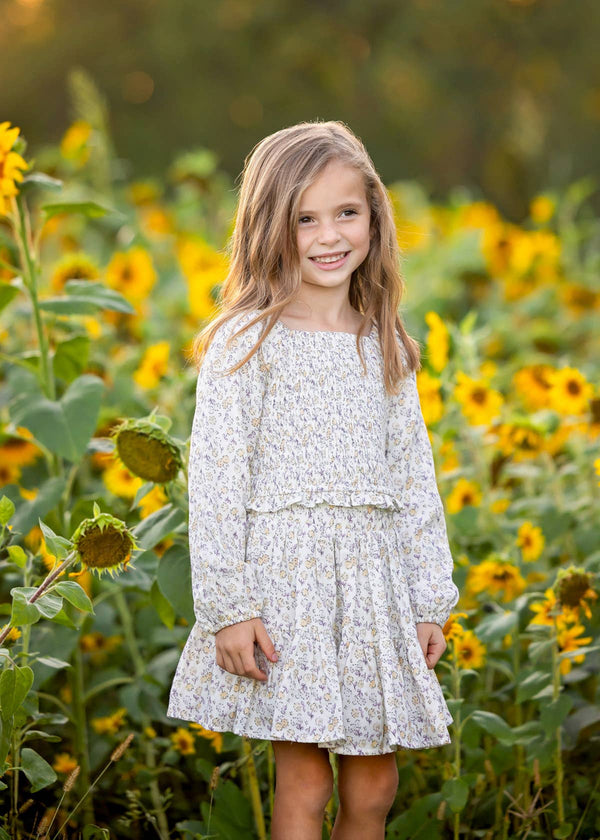 Wildflower Dream Long Sleeve Floral Smocked Set