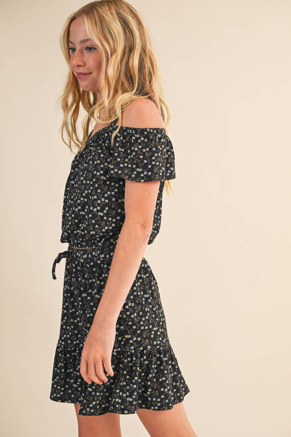 Girls Off the Shoulder Skirt Set