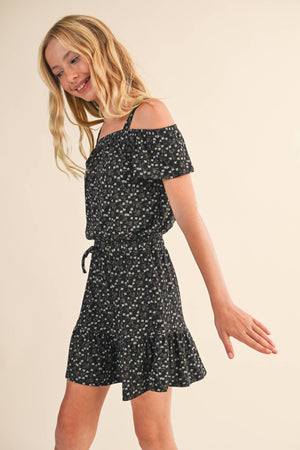 Girls Off the Shoulder Skirt Set