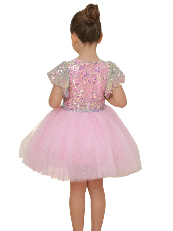 Ombre Sequin Tulle Dress