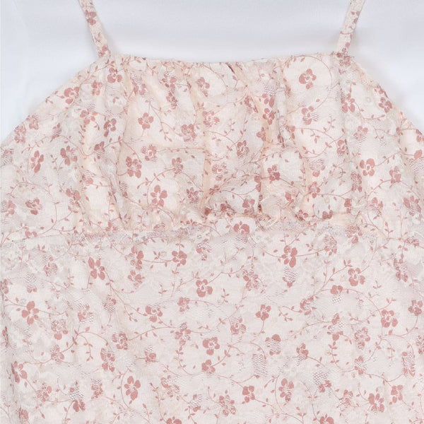 Tween Longsleeve Mock Neck With Floral Slip Dress