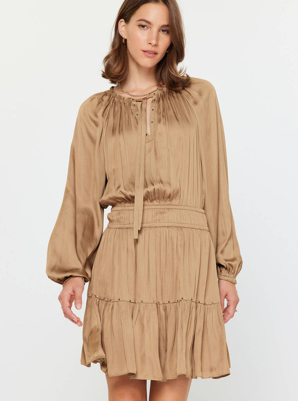 Studded Detail Mini Dress