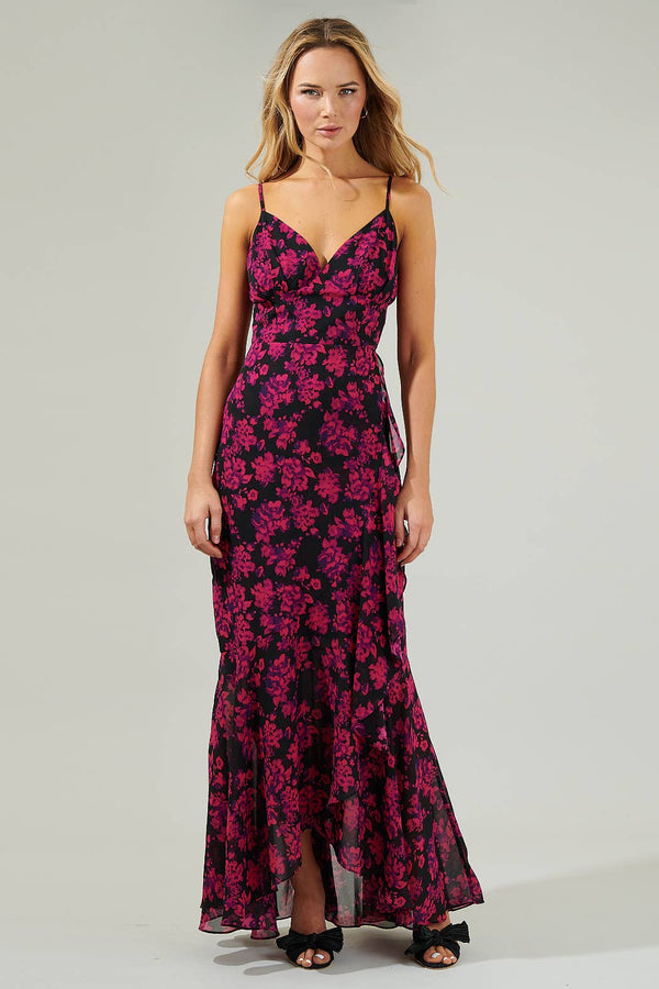 Doris Ruffle Maxi Dress