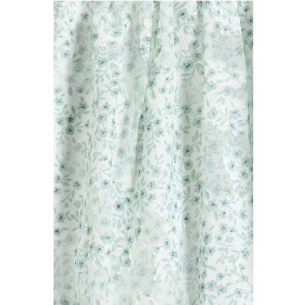 Girls Puff Sleeve Burnout Chiffon Tiered Party Dress