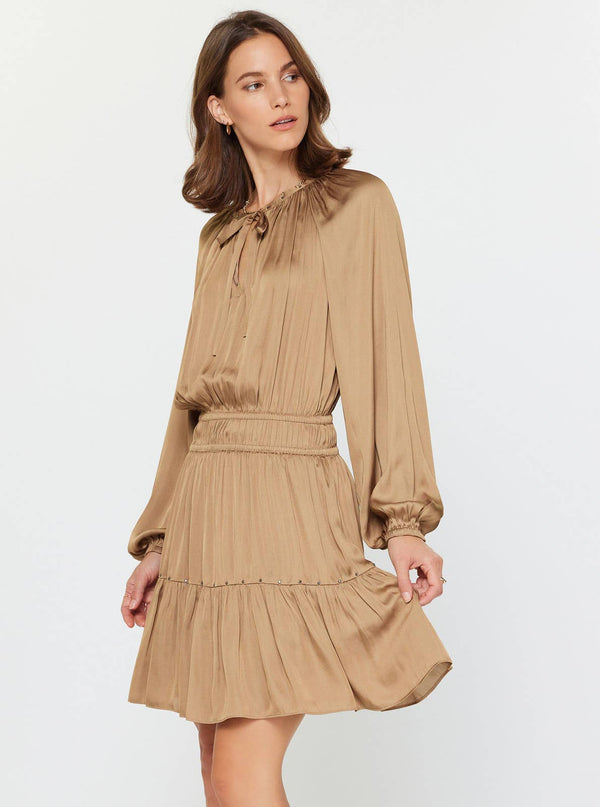 Studded Detail Mini Dress