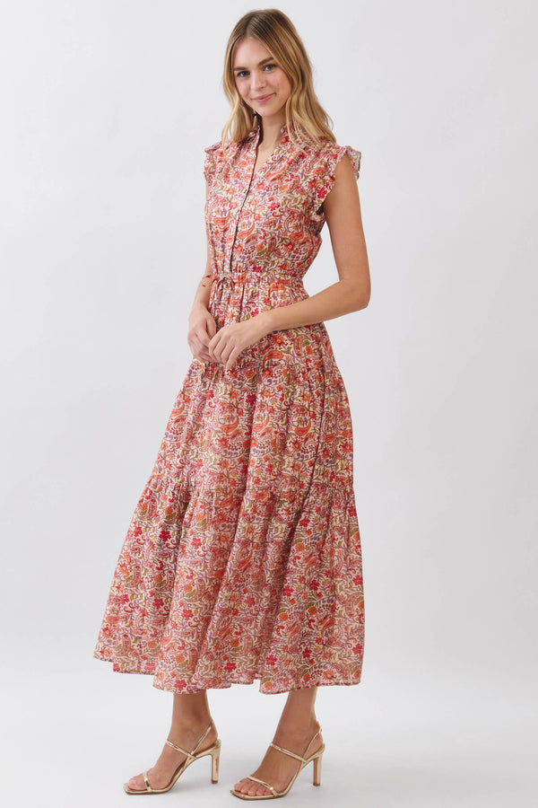 Floral Tiered Maxi Dress