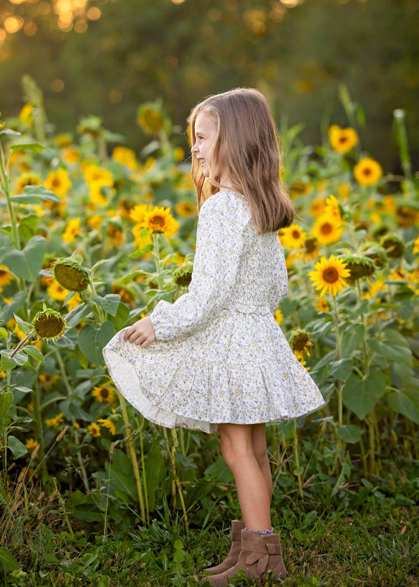 Wildflower Dream Long Sleeve Floral Smocked Set